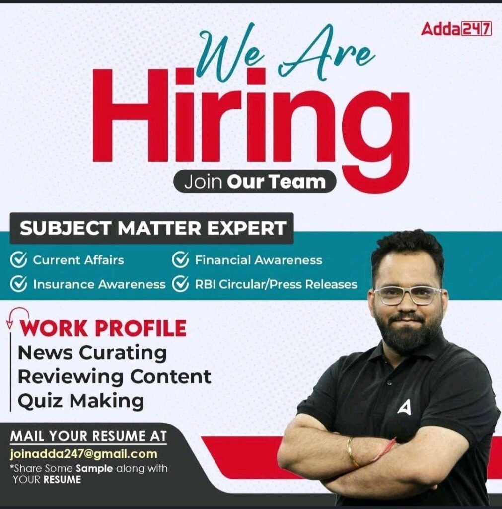 Adda247 hiring SMEs for Banking