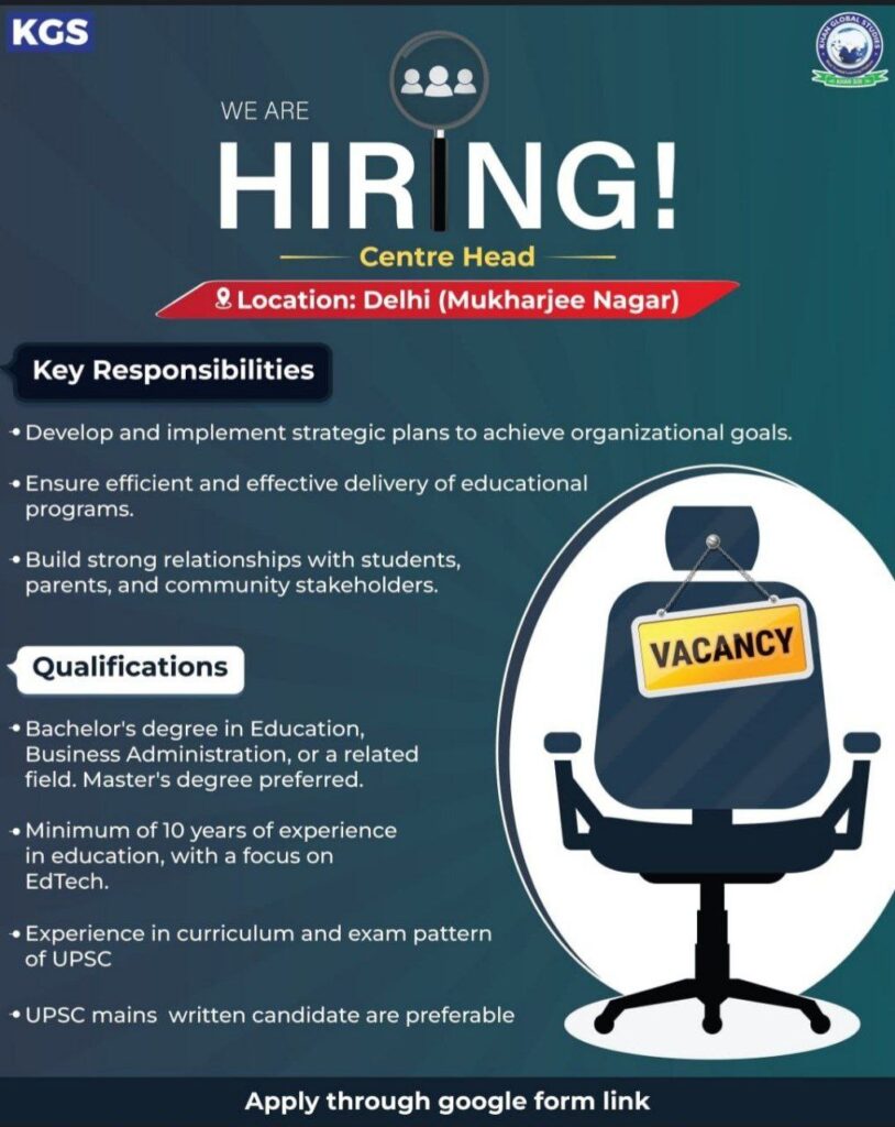 Jobs in Khan Global studies (KGS)