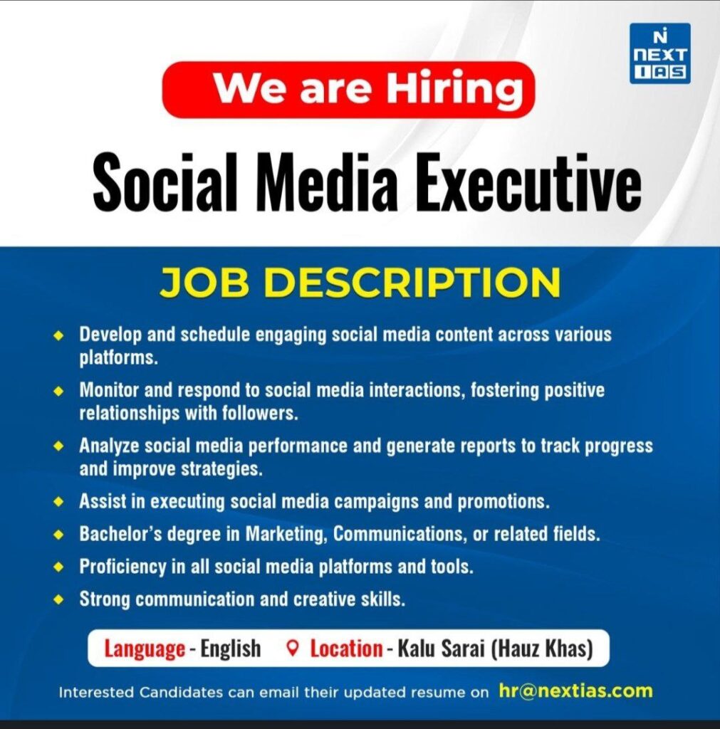 Jobs in Next IAS