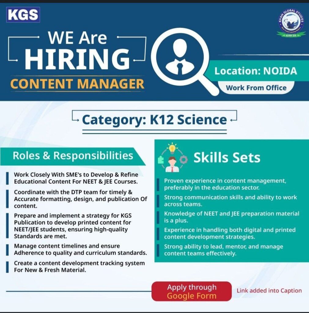 Jobs in Khan Global studies