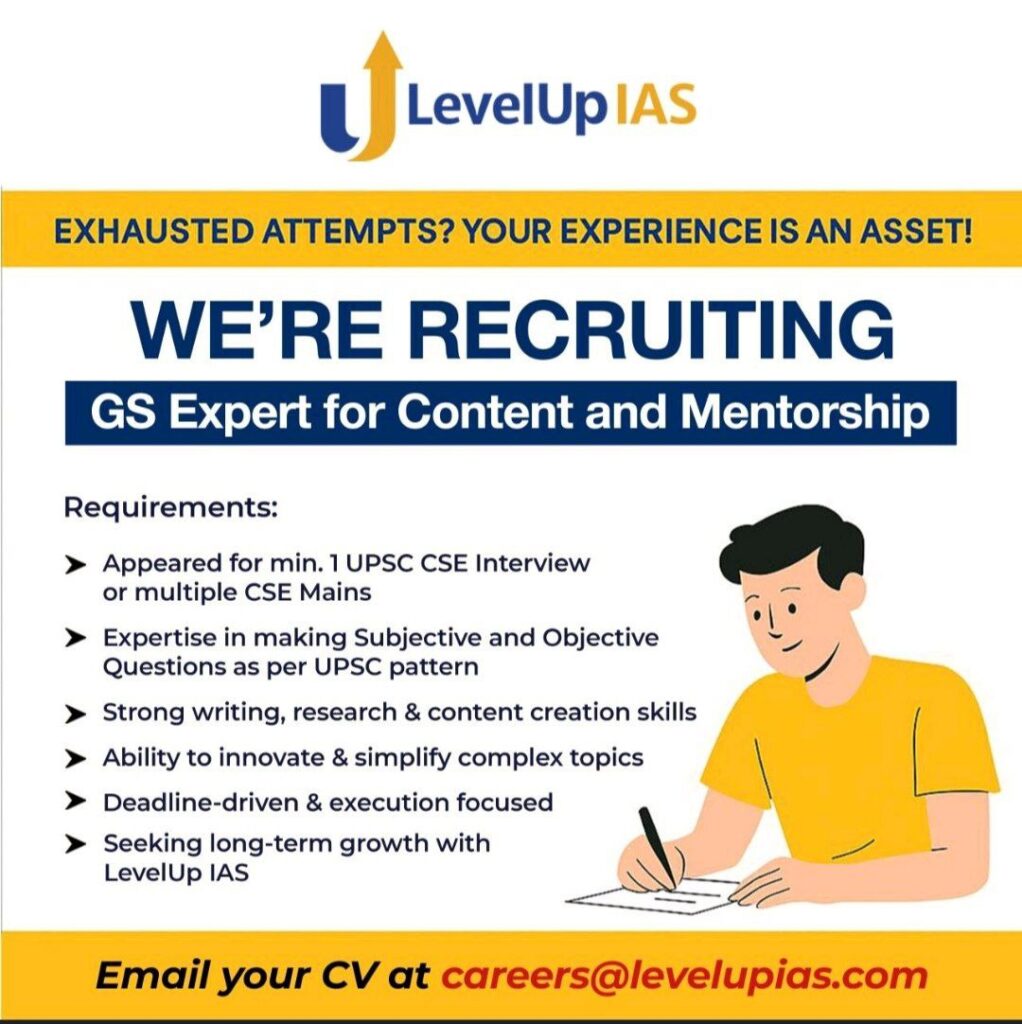 Jobs in Levelup IAS